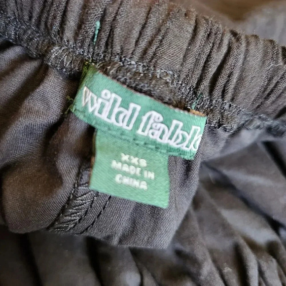 Women's WILD FABLE Target Tie Back Mini Fit & Flare Dress SZ XXS Black Minimalis - Picture 5 of 14